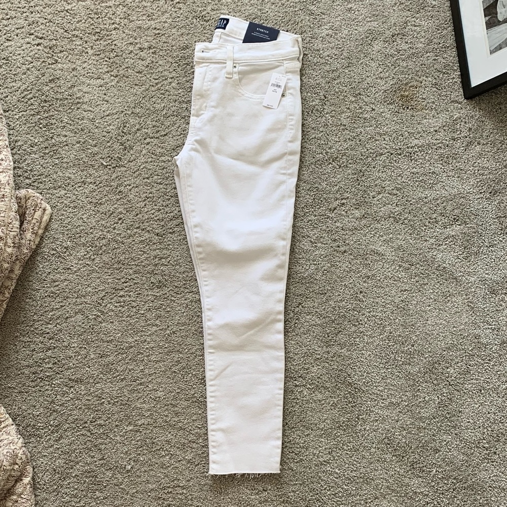 COPY - Gap True Skinny Ankle White Jeans
